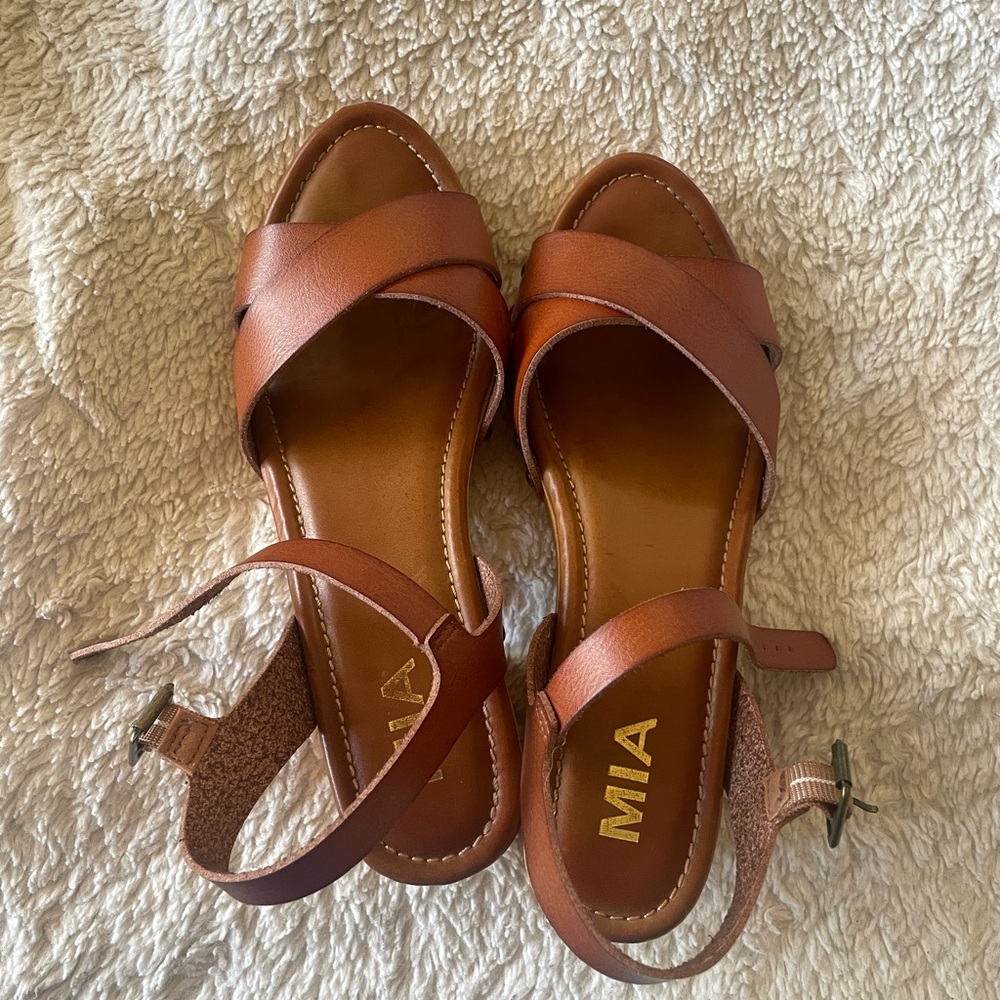 MIA Women's Leather Heeled Sandals